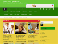 Tablet Screenshot of embarazoymaternidad.info